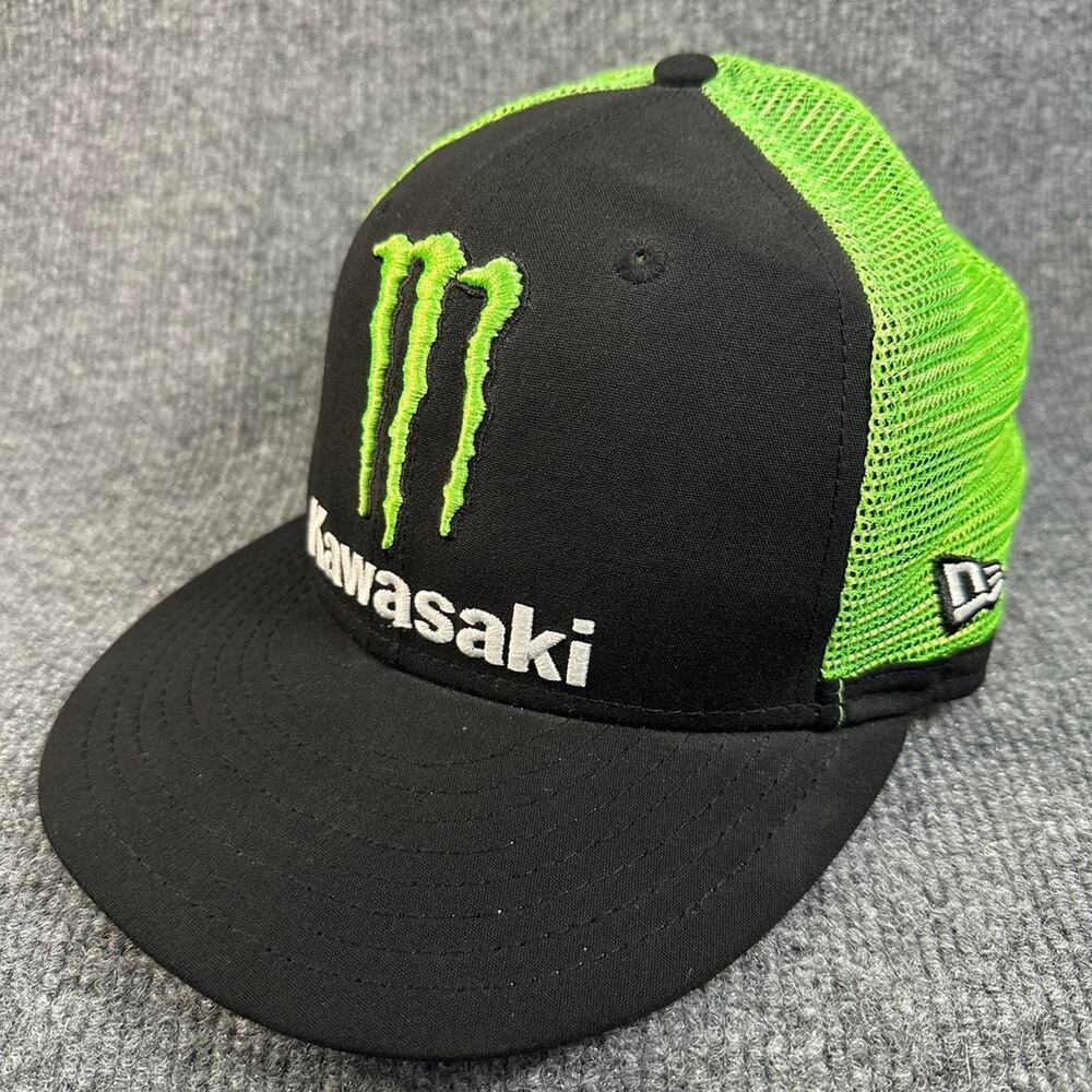 RARE Men’s Kawasaki Monster Energy Race Team Hat Athlete Only SnapBack Hat